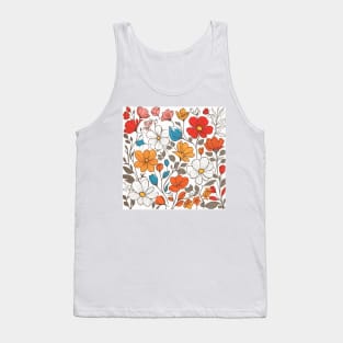 floral pattern Tank Top